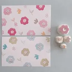 消しゴムはんこ　北欧風はんこセット　４点