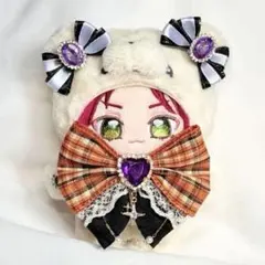 いつぬい ぬい服 リボンセット オレンジチェック×ブラックのサムネイル