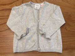 ZARA グレー カーディガン 6 - 9 74 70
