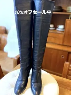 【HIMIKO 卑弥呼 23cm】本革 2WAYニーハイ／ロングブーツ（美品）