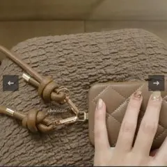 brouun ［ phone strap ］knot leatherチョコレート