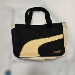 PUMA プーマ トートバッグ ブラック ベージュのサムネイル