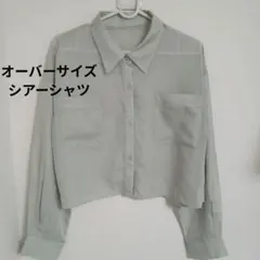 INGNI シースルー シャツ クロップド丈 緑系のサムネイル
