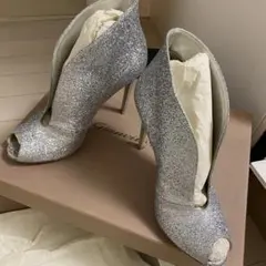 Gianvito Rossi グリッター オープントゥ ブーティ 35のサムネイル