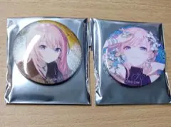 プロセカ　巡音ルカ　缶バッチ　49B　10B　グリッター缶バッチ