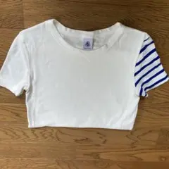 PETIT BATEAU Tシャツ アシンメトリー ボーダーのサムネイル