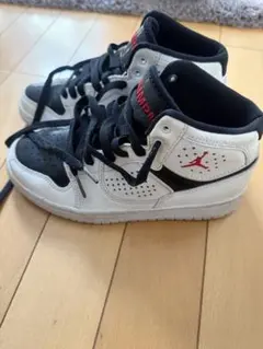Jordan ハイカットスニーカー ホワイト/ブラック/レッド 22.5 キッズ