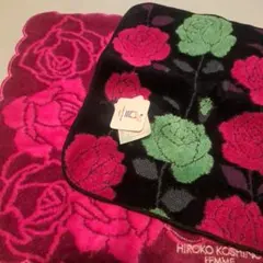 2枚組　薔薇の柄　タオルハンカチ(今治/ヒロココシノ)