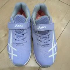 ASICS キッズ スニーカー ラベンダー　21.5センチ