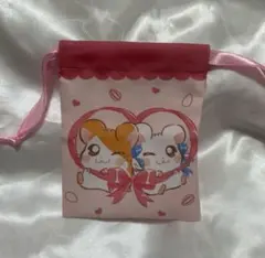 プチ巾着 ハム太郎＆りぼんちゃん ダイソー セリア