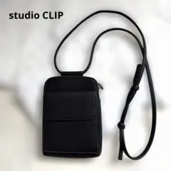 studio CLIP ワンマイルミニショルダーバッグ　ブラック