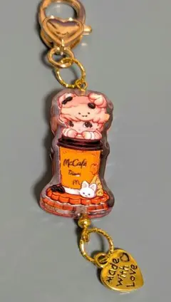ハンドメイド　カフェモチーフチャーム