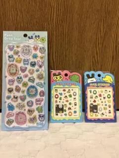 正規品 たまごっち プチドロップシール ネイルシール2点 計3点セット