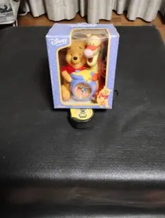 くまのプーさん ティガー フィギュア付き置き時計