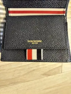 THOM BROWNE 二つ折り財布 ペブルグレインレザー - メルカリ