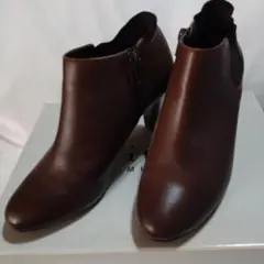 pitti / レザー　アンクルブーツ　ブラウン　23.5cm 箱付き　送料込み