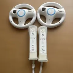 wii リモコン2本・ハンドル2個　セットでの販売