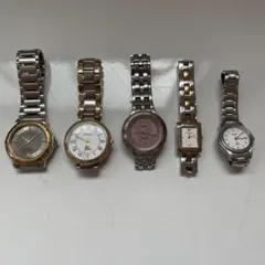 ブランド腕時計 まとめ売り 5点セット CITIZEN バーバリー.. ジャンク