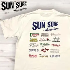 【美品】サンサーフ Tシャツ ハワイアンブランド ロゴ 白 M SUNSURFのサムネイル