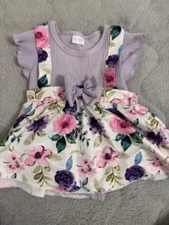 最終値下げ！花柄ロンパース 1歳〜1歳半