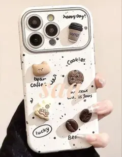 iPhone15 スマホケース 白