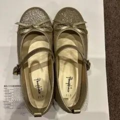 Pompkins フォーマルシューズ 21.0 ゴールド