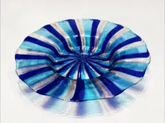 ベネチアングラス MURANO ムラーノガラス アートガラス プレート 30cm