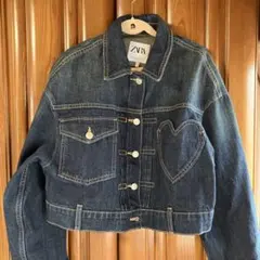 ZARA ダークデニム クロップドジャケットＸＳ