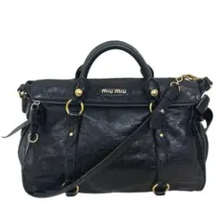 【超希少❗️】miu miu レザーハンドバッグ ショルダーバッグ リボン 超希少❗️】miu miu レザーハンドバッグ ショルダーバッグ