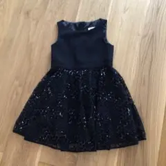 女児 ノースリーブ ワンピース ブラックのサムネイル
