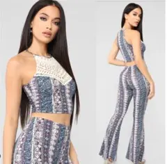 大人気♡完売！Fashion nova♡ボヘミアン♡セットアップのサムネイル