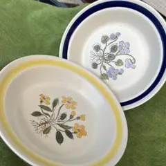 たち吉深皿2枚セット　直径21、高さ5.5、 深さ３センチくらいです。