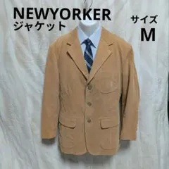 NEWYORKER★ニューヨーカー キャメル コーデュロイジャケット　メンズMのサムネイル