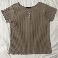 【w closet】リブニット トップスのサムネイル