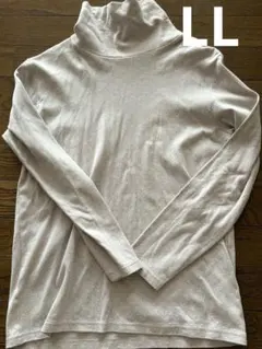 YURIさま専用　CLOSSHI　＋３℃ ベージュ　ドット　タートルネック　LL