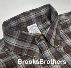 良品 brooks brothers メンズ ボタンダウン 長袖 チェック柄