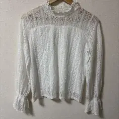 送料込/しまむら レースブラウス