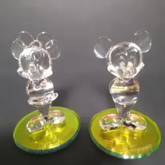東京ディズニーランド ミッキー&ミニー クリスタルフィギュア