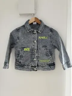 ウォッシュ加工デニムジャケット Gジャン