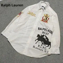 ラルフローレン　国内正規品　メンズライクシルエット　エンブレム刺繡　長袖シャツ ラルフローレン 国内正規品 メンズライクシルエット エンブレム刺繡