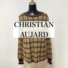 CHRISTIAN AUJARD 配色 チェック柄　ニット　クラシック