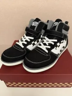VANS スニーカー 23cm チェッカー ハイカット