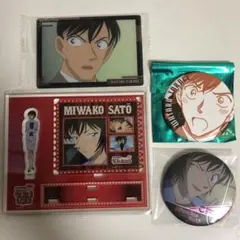 名探偵コナン　コナンランドロッカーくじ　缶バッジ　佐藤美和子　高木渉まとめ売り