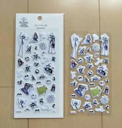 2点セット ナイトメアビフォアクリスマス ぷっくりシール キャンドゥ ディズニーのサムネイル