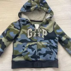 GAP 迷彩柄 フード付きパーカー 12-18ヶ月