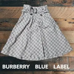 BURBERRY　BLUE　LABEL　ピンク　ノバチェック　プリーツスカート