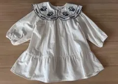 刺繍付きホワイトトップス/チュニック