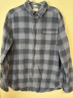 【Columbia】コロンビア チェック フランネルシャツ 右腕ダメージあり