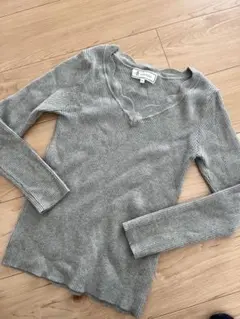 ROPÉ PICNIC グレー リブニット