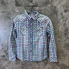 コットン100%♡ディーゼル/DIESEL【M】チェック柄シャツ 長袖のサムネイル